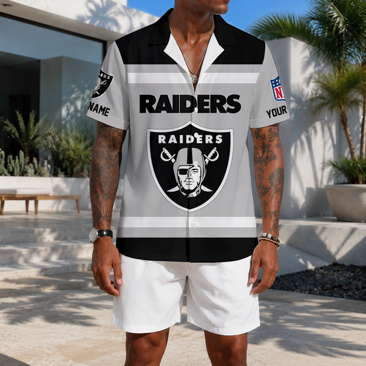 EXCLUSIVE EDITION - NEW CUSTOMIZED NFL07 LVR LAS VEGAS RAIDERS UNISEX HAWAIIAN SHIRT