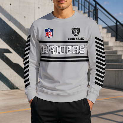 LIMITED EDITION - NEW CUSTOMIZED NFL07 LVR LAS VEGAS RAIDERS UNISEX SWEATSHIRT