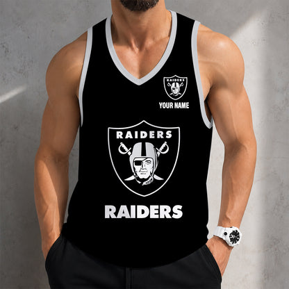 LIMITED EDITION - NEW CUSTOMIZED NFL07 LVR LAS VEGAS RAIDERS TANK TOP