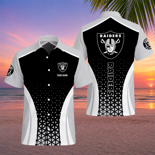 LIMITED EDITION - NEW CUSTOMIZED NFL07 LVR LAS VEGAS RAIDERS UNISEX HAWAIIAN SHIRT