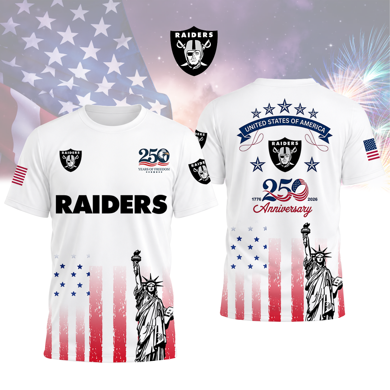 LIMITED EDITION - NEW CUSTOMIZED NFL07 LVR LAS VEGAS RAIDERS T-SHIRT, POLO SHIRT, ZIP POLO SHIRT, SWEATSHIRT, HOODIE & ZIP HOODIE
