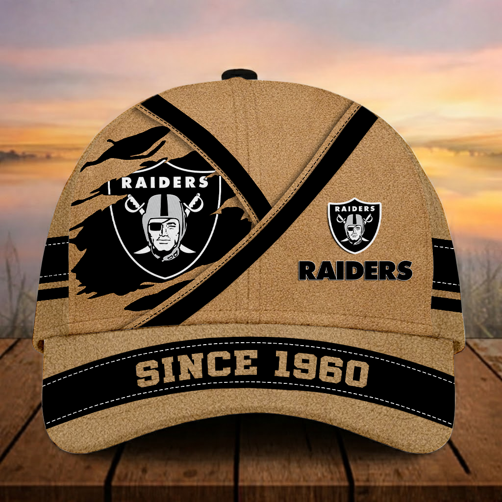 LIMITED EDITION - NEW CUSTOMIZED NFL07 LVR LAS VEGAS RAIDERS CLASSIC CAP