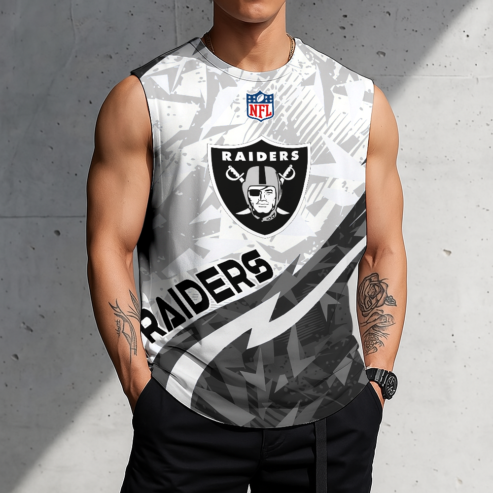 LIMITED EDITION - NEW CUSTOMIZED NFL07 LVR LAS VEGAS RAIDERS MEN'S GYM SHIRT