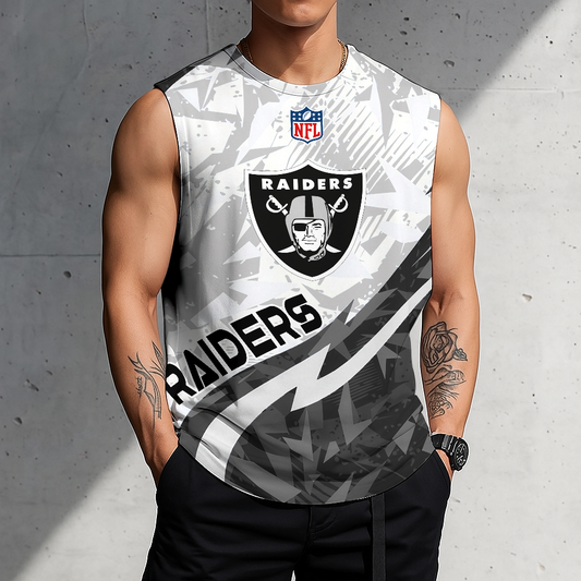 LIMITED EDITION - NEW CUSTOMIZED NFL07 LVR LAS VEGAS RAIDERS MEN'S GYM SHIRT