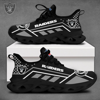 SPECIAL EDITION - NEW CUSTOMIZED NFL07 LVR LAS VEGAS RAIDERS MAX SOUL SHOES