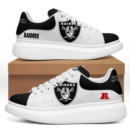 [SPECIAL OFFER] NEW CUSTOMIZED NFL07 LVR LAS VEGAS RAIDERS MCQUEEN SHOES