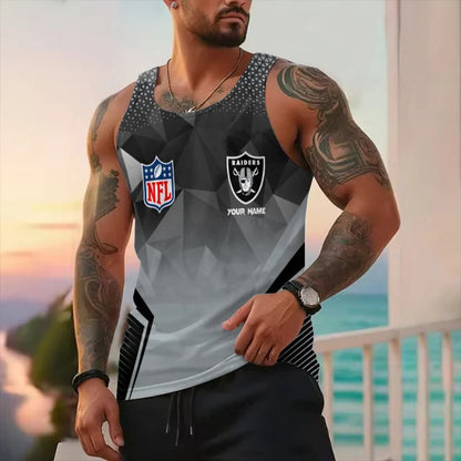 LIMITED EDITION - NEW CUSTOMIZED NFL07 LV RAIDERS UNISEX TANK TOP