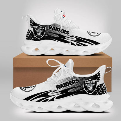 LIMITED EDITION - NEW CUSTOMIZED NFL07 LVR LAS VEGAS RAIDERS UNISEX MAX SOUL SHOES