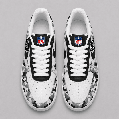 [SPECIAL OFFER] NEW CUSTOMIZED NFL07 LVR LAS VEGAS RAIDERS AF1 SHOES