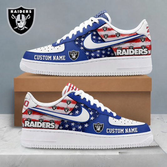 [SPECIAL OFFER] NEW CUSTOMIZED NFL07 LVR LAS VEGAS RAIDERS AF1 SHOES