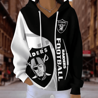 [SPECIAL OFFER] NEW CUSTOMIZED NFL07 LVR LAS VEGAS RAIDERS RIBBED HOODIE & SWEATSHIRT