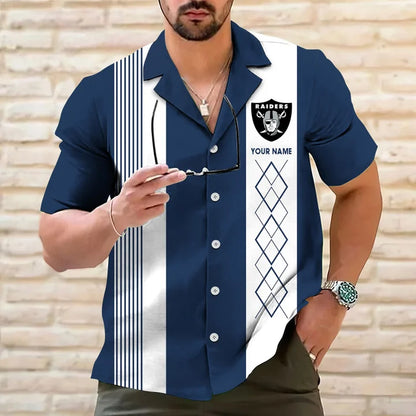 LIMITED EDITION - NEW CUSTOMIZED NFL07 LVR LAS VEGAS RAIDERS HAWAIIAN SHIRT