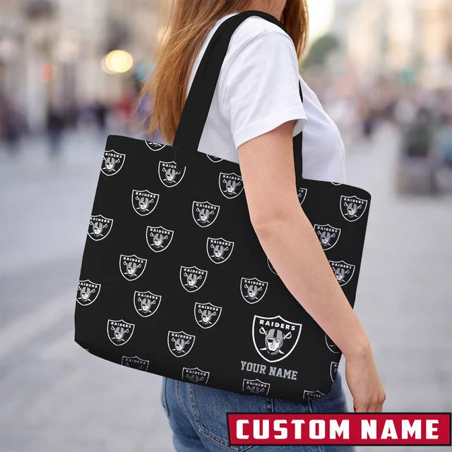 LIMITED EDITION - NEW CUSTOMIZED NFL07 LV RAIDERS QUILTED TOTE BAG