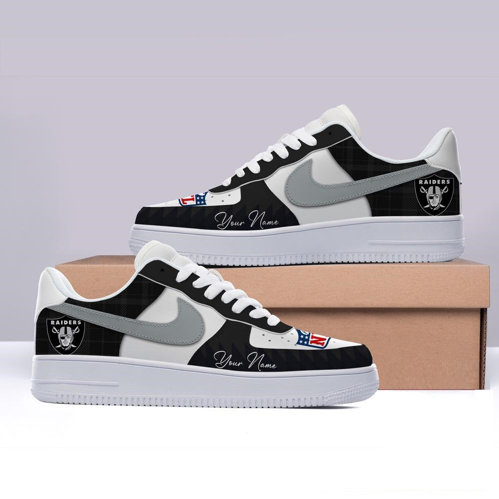 [SPECIAL OFFER] NEW CUSTOMIZED NFL07 LVR LAS VEGAS RAIDERS AF1 SHOES