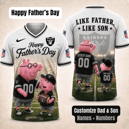 [FATHER'S DAY] NEW CUSTOMIZED NFL07 LVR LAS VEGAS RAIDERS FOOTBALL JERSEY