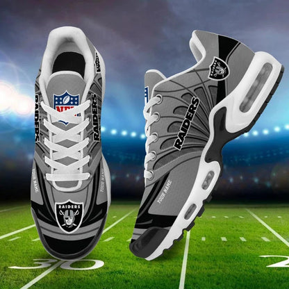 LIMITED EDITION - NEW CUSTOMIZED NFL07 LVR LAS VEGAS RAIDERS AIR MAX PLUS SNEAKERS