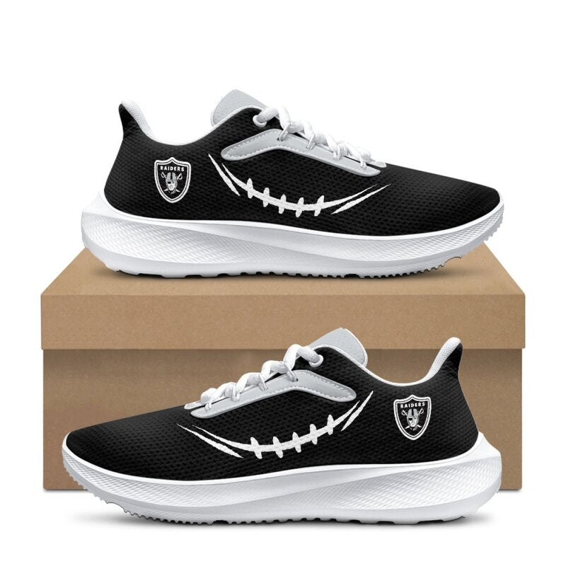[SPECIAL OFFER] NEW CUSTOMIZED NFL07 LVR LAS VEGAS RAIDERS ROAD RUNNING SHOES