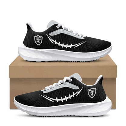 [SPECIAL OFFER] NEW CUSTOMIZED NFL07 LVR LAS VEGAS RAIDERS ROAD RUNNING SHOES