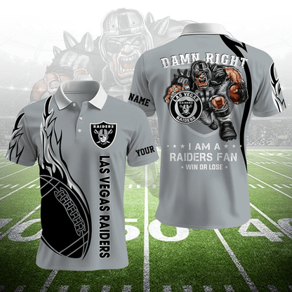 LIMITED EDITION - NEW CUSTOMIZED NFL07 LVR LAS VEGAS RAIDERS UNISEX T-SHIRT, POLO, HOODIE & JACKETS