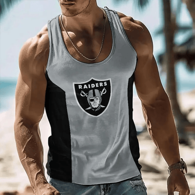 [SPECIAL OFFER] NEW CUSTOMIZED NFL07 LVR LAS VEGAS RAIDERS UNISEX TANK TOP