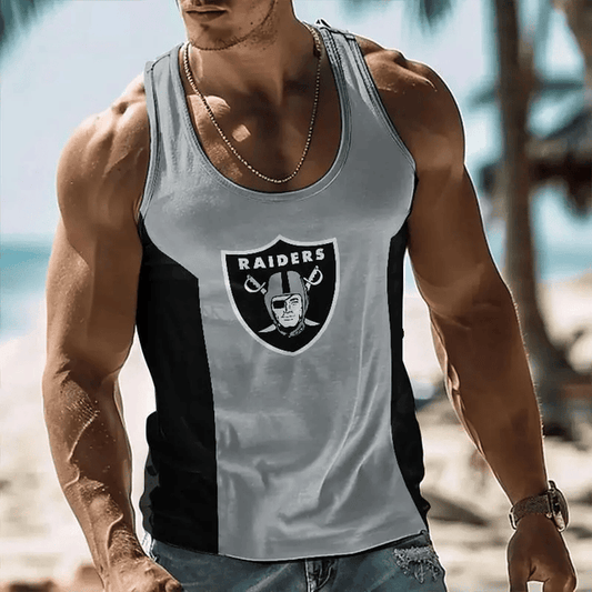 [SPECIAL OFFER] NEW CUSTOMIZED NFL07 LVR LAS VEGAS RAIDERS UNISEX TANK TOP