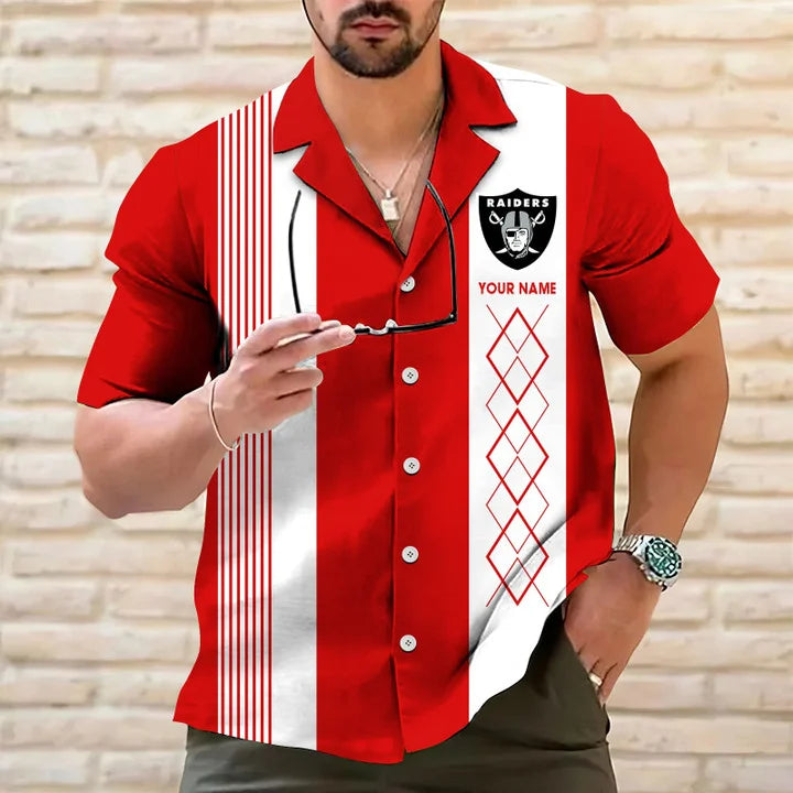 LIMITED EDITION - NEW CUSTOMIZED NFL07 LVR LAS VEGAS RAIDERS HAWAIIAN SHIRT