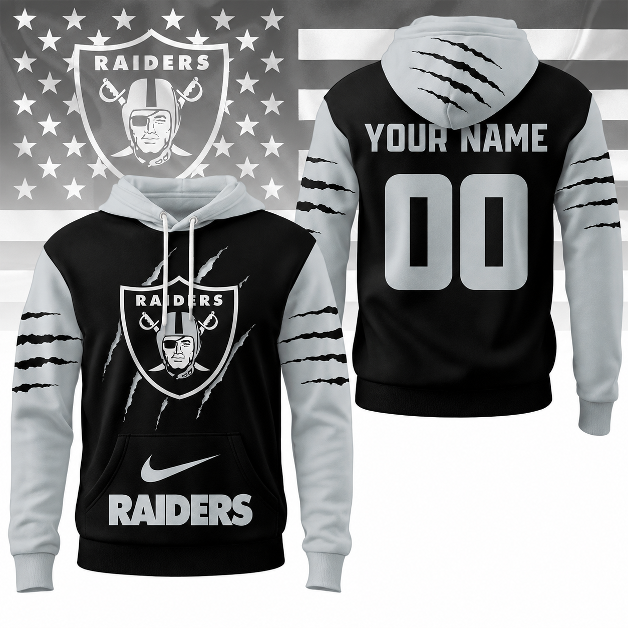 LIMITED EDITION - NEW CUSTOMIZED NFL07 LVR LAS VEGAS RAIDERS T-SHIRT, POLO SHIRT, ZIP POLO SHIRT, SWEATSHIRT, HOODIE & ZIP HOODIE