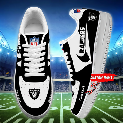 [SPECIAL OFFER] NEW CUSTOMIZED NFL07 LVR LAS VEGAS RAIDERS AF1 SNEAKERS