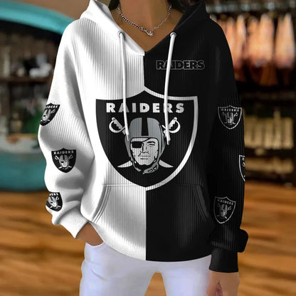 [SPECIAL OFFER] NEW CUSTOMIZED NFL07 LVR LAS VEGAS RAIDERS RIBBED HOODIE & SWEATSHIRT