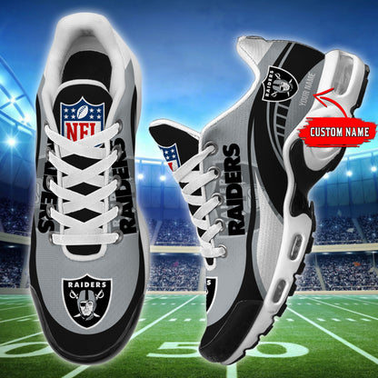 LIMITED EDITION - NEW CUSTOMIZED NFL07 LVR LAS VEGAS RAIDERS AIR MAX PLUS SNEAKERS