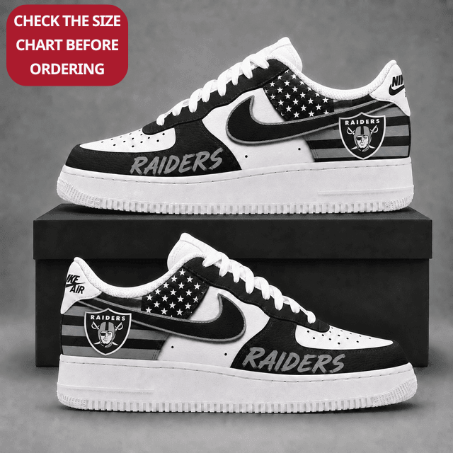 [SPECIAL OFFER] NEW CUSTOMIZED NFL07 LVR LAS VEGAS RAIDERS AF1 SHOES
