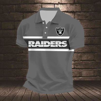 ELITE EDITION - NEW CUSTOMIZED NFL07 LVR LAS VEGAS RAIDERS POLO SHIRT, ZIP POLO SHIRT & T-SHIRTS