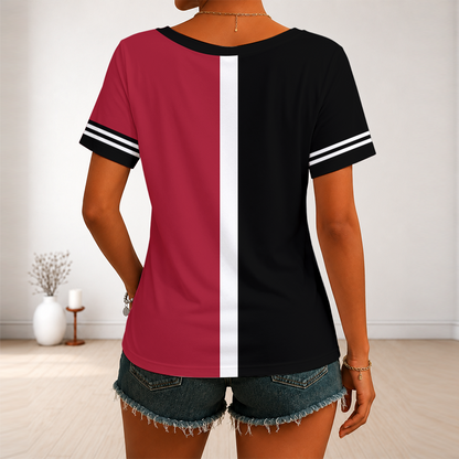 LIMITED EDITION - NEW CUSTOMIZED MLB07 ADS ARIZONA DIAMONDBACKS V-NECK FEMALE SHIRT