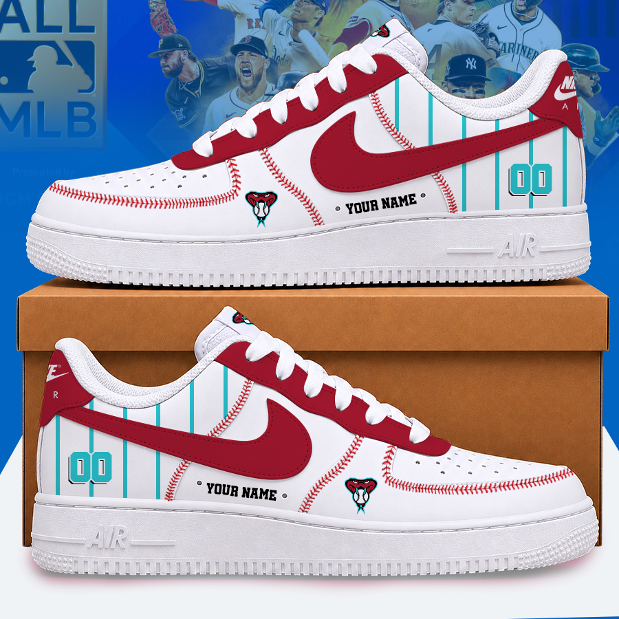 [FLASH SALE] NEW CUSTOMIZED MLB07 ADS ARIZONA DIAMONDBACKS AF1 SHOES