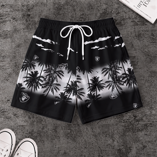 LIMITED EDITION - NEW CUSTOMIZED NFL07 LVR LAS VEGAS RAIDERS SHORT PANTS