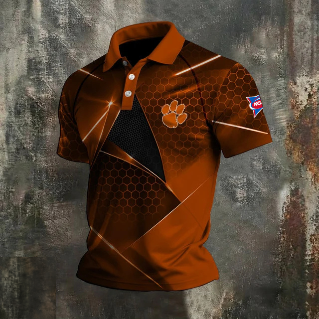 VIRAL EDITION - NEW CUSTOMIZED NCAA FBS07 CST CLEMSON TIGERS POLO SHIRT, ZIP POLO SHIRT & T-SHIRTS