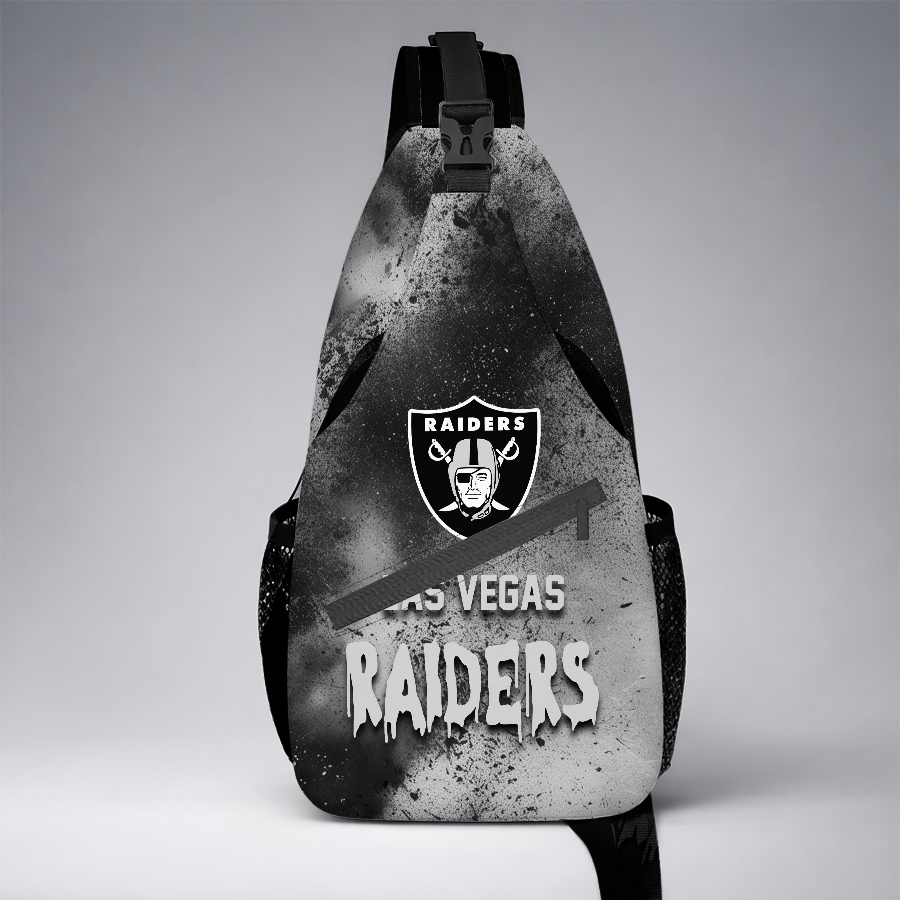 [SPECIAL OFFER] NEW CUSTOMIZED NFL07 LVR LAS VEGAS RAIDERS SLING BAG