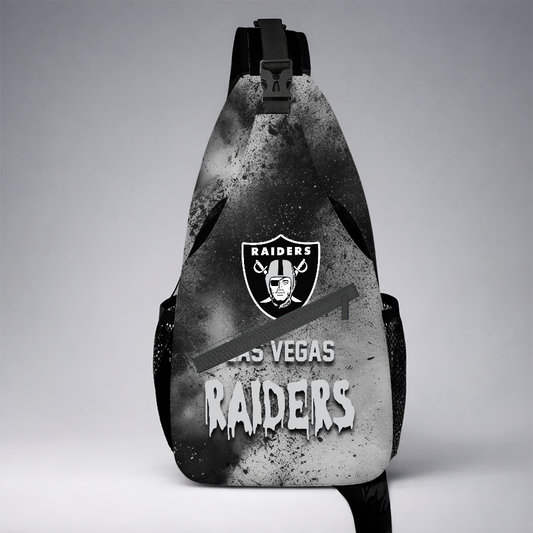 [SPECIAL OFFER] NEW CUSTOMIZED NFL07 LVR LAS VEGAS RAIDERS SLING BAG