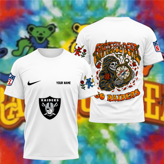 [SPECIAL OFFER] NEW CUSTOMIZED NFL07 LVR LAS VEGAS RAIDERS x GRATEFUL DEAD T-SHIRT, HOODIE, ZIP HOODIE
