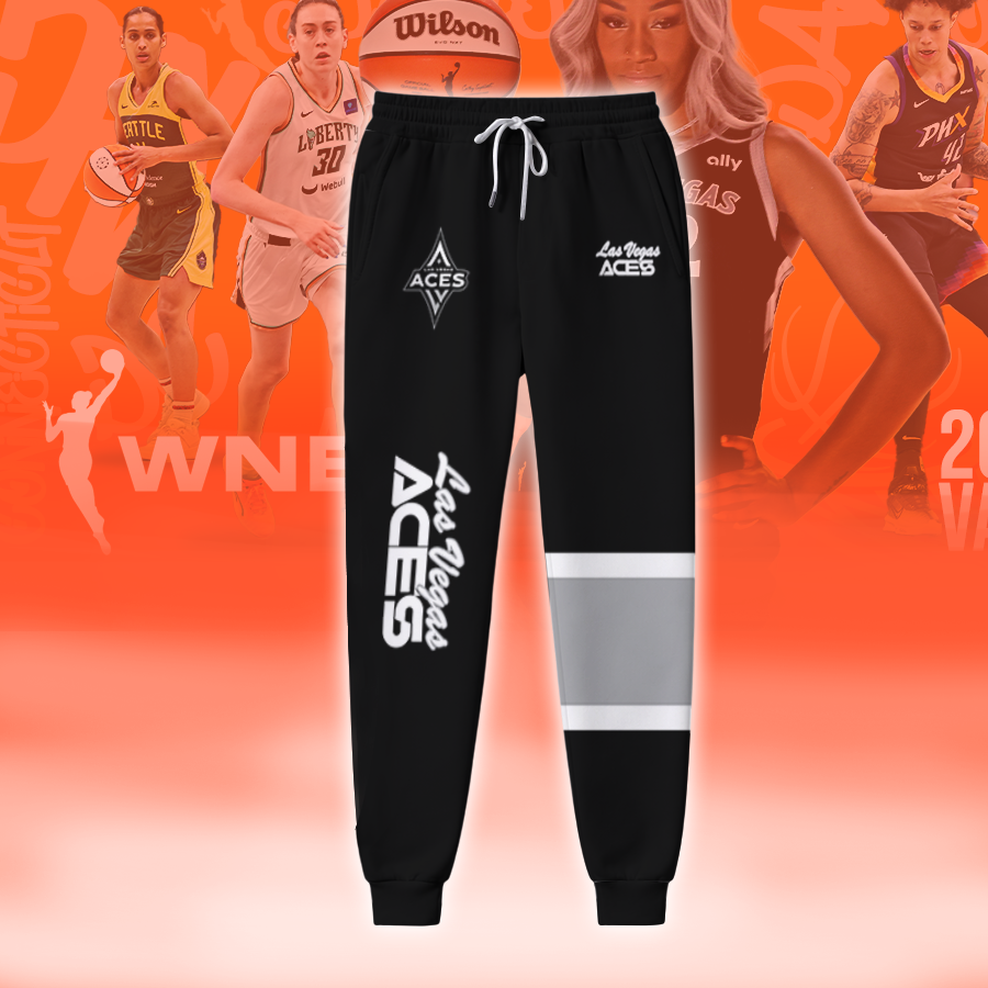 [FAN FAVORITE] NEW CUSTOMIZED WNBA07 LVA LAS VEGAS ACES SWEATPANTS