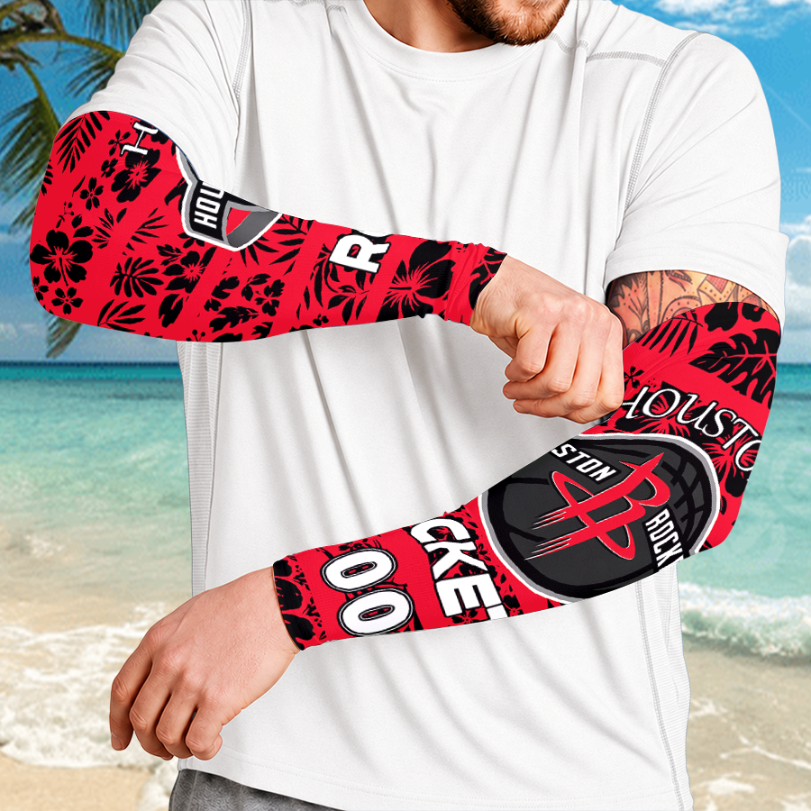 [HOT DEAL] NEW CUSTOMIZED NBA07 HRO HOUSTON ROCKETS SUN ARM SLEEVES
