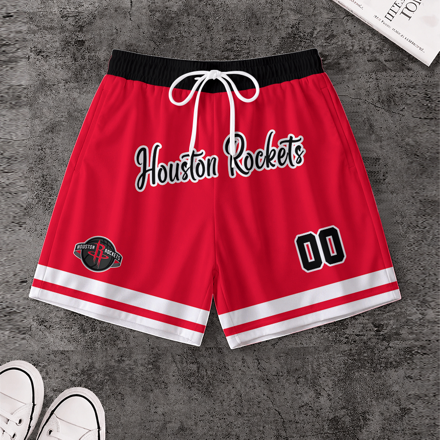LIMITED EDITION - NEW CUSTOMIZED NBA07 HRO HOUSTON ROCKETS SHORT PANTS