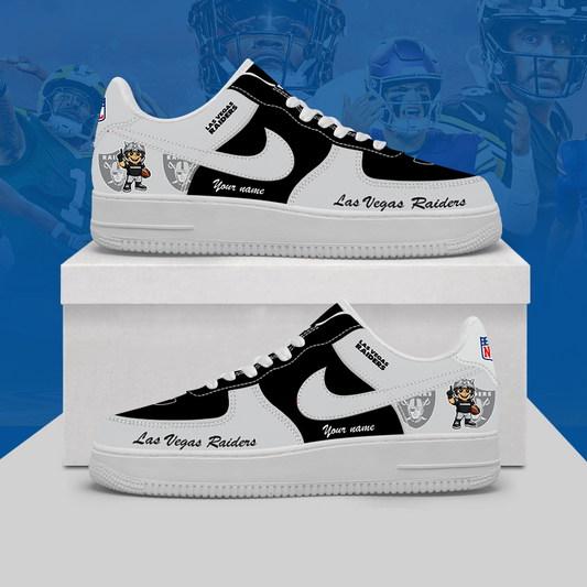 [SPECIAL OFFER] NEW CUSTOMIZED NFL07 LVR LAS VEGAS RAIDERS AF1 SHOES