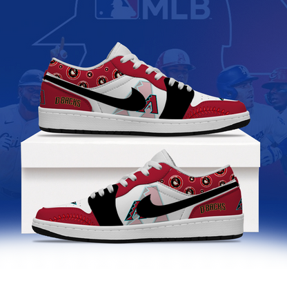 LIMITED EDITION - NEW CUSTOMIZED MLB07 ADS ARIZONA DIAMONDBACKS AIR JORDAN LOW SHOES