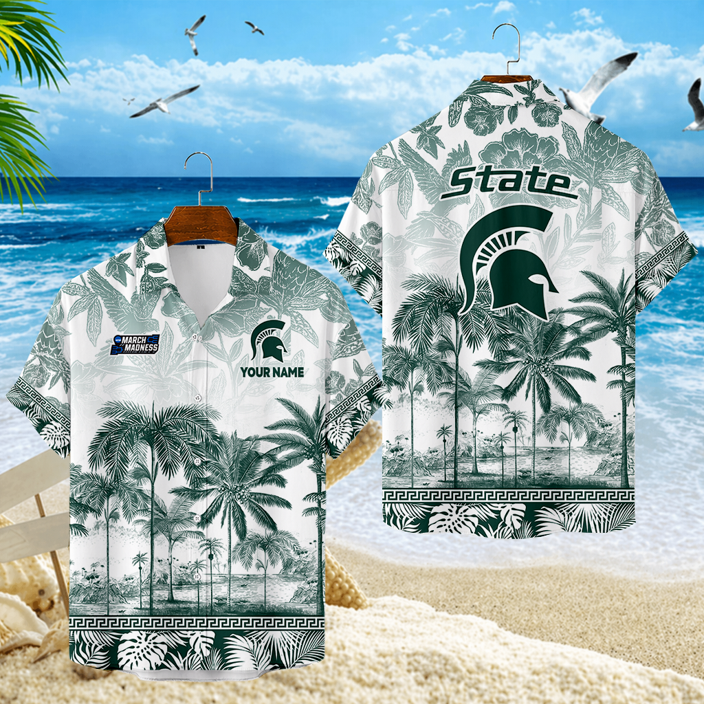 LIMITED EDITION - NEW CUSTOMIZED MAM07 MSS MICHIGAN STATE SPARTANS UNISEX HAWAIIAN SHIRT