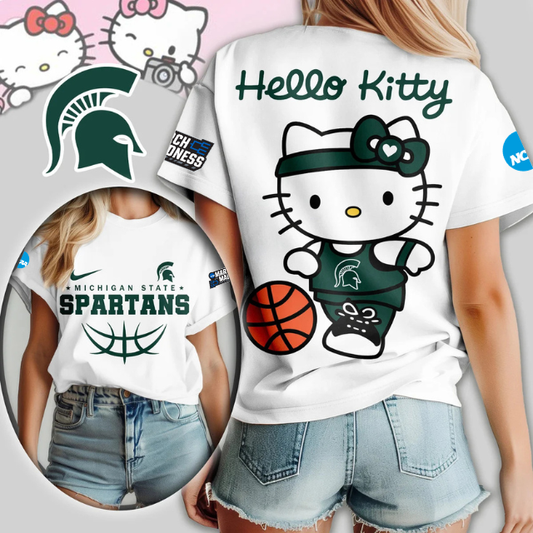 LIMITED EDITION - NEW CUSTOMIZED MAM NCAA07 MSS MS SPARTANS HELLO KITTY T-SHIRT, SWEATSHIRT, HOODIE & ZIP HOODIE