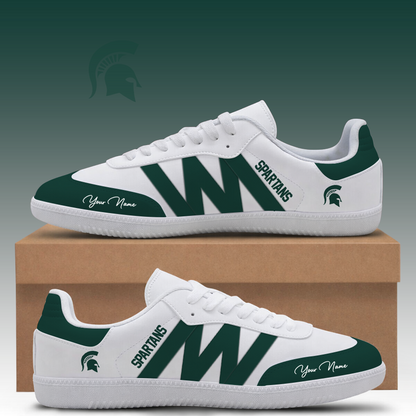 [FAN FAVORITE] NEW CUSTOMIZED NCAA MAM07 MSS MICHIGAN STATE SPARTANS CLASSIC SNEAKERS