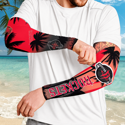 [HOT DEAL] NEW CUSTOMIZED NBA07 HRO HOUSTON ROCKETS SUN ARM SLEEVES
