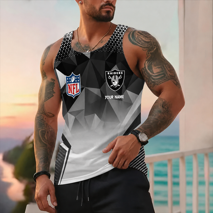 EXCLUSIVE EDITION - NEW CUSTOMIZED NFL07 LVR LAS VEGAS RAIDERS UNISEX TANK TOP