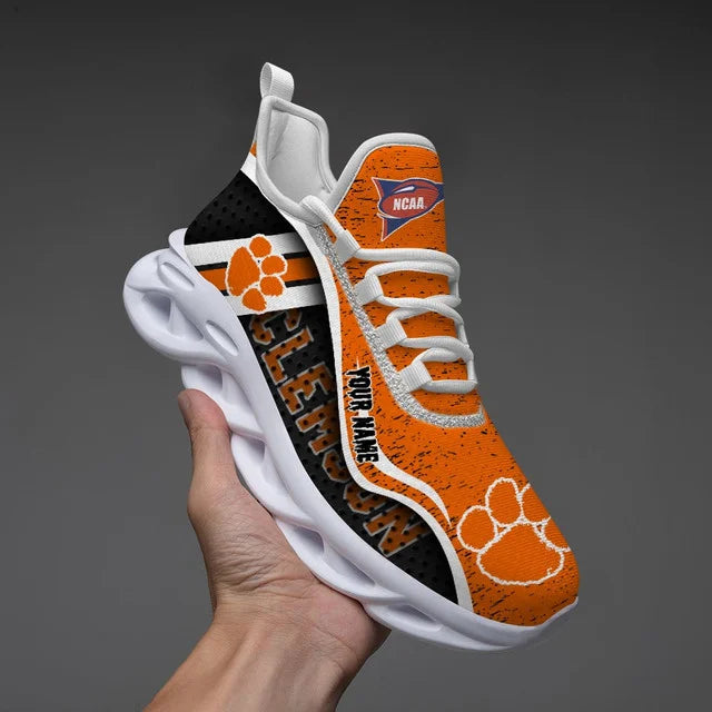 EXCLUSIVE EDITION - NEW CUSTOMIZED NCAA FBS07 CST CLEMSON TIGERS CLUNKY SNEAKERS
